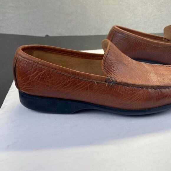 Coach Lawson Mens Brown Leather Loafers Size 8.5 D Made In Italy main image 15